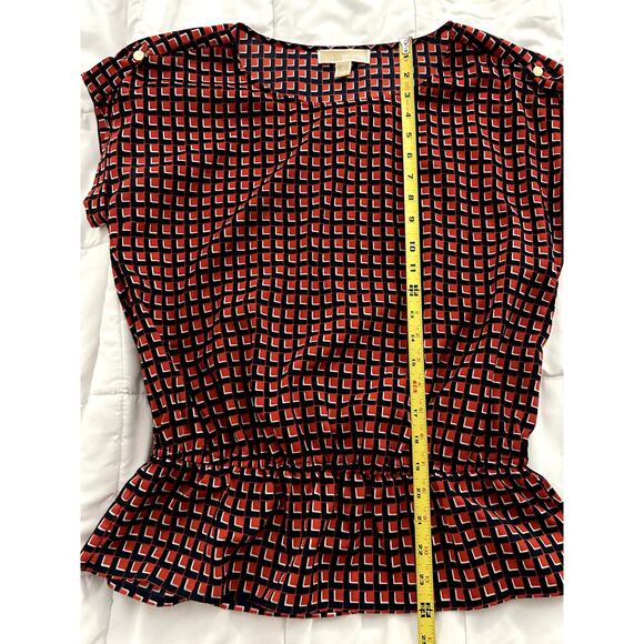 Michael Kors Women's Short Sleeve peplum top Size M - Picture 4 of 6